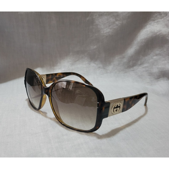GUCCI GG 3170/S OWD02 58□15 135 Women Sunglasses Brown Interlocking GG Gold - Picture 2 of 6
